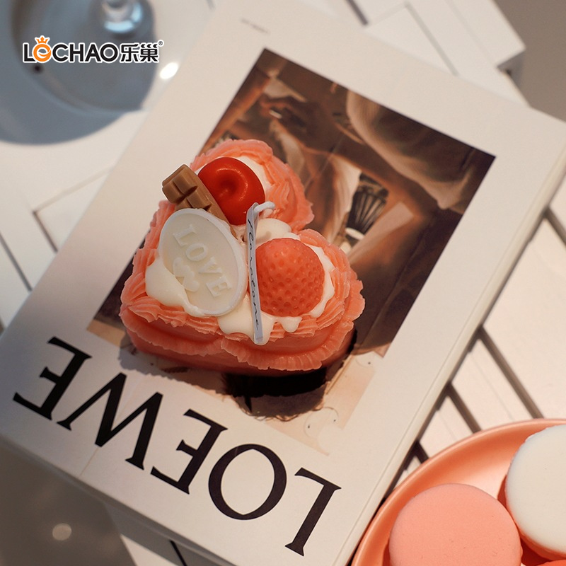 Heart Strawberry Birthday Cake