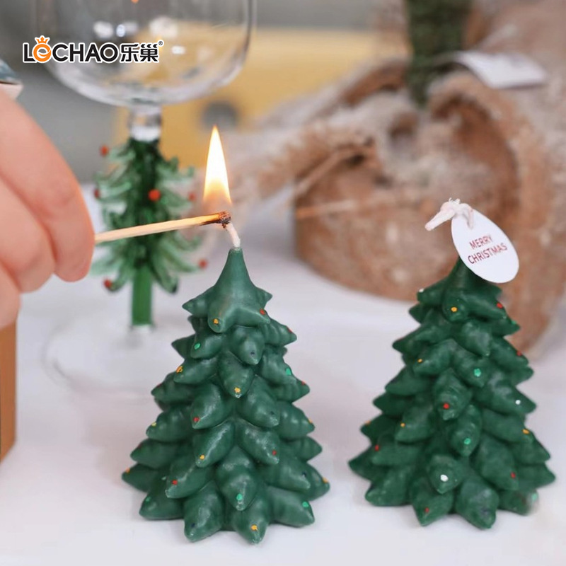 Christmas Pine Tree Candles