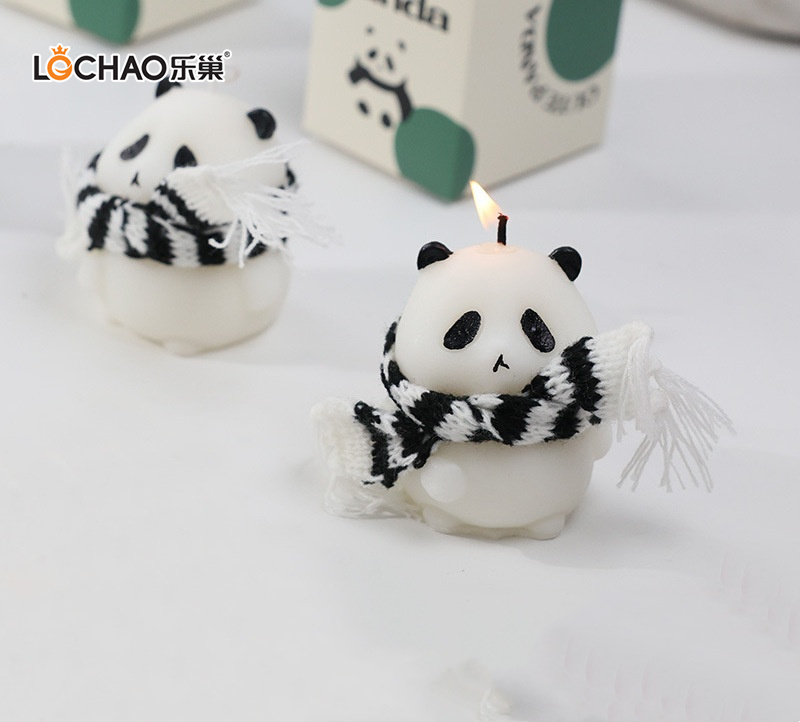 Panda Figurine Aromatherapy-/Scented Candle