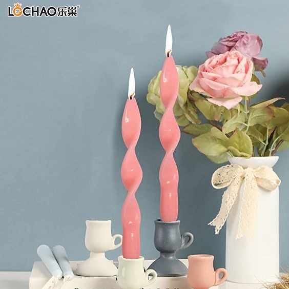 Colorful Spiral Candles