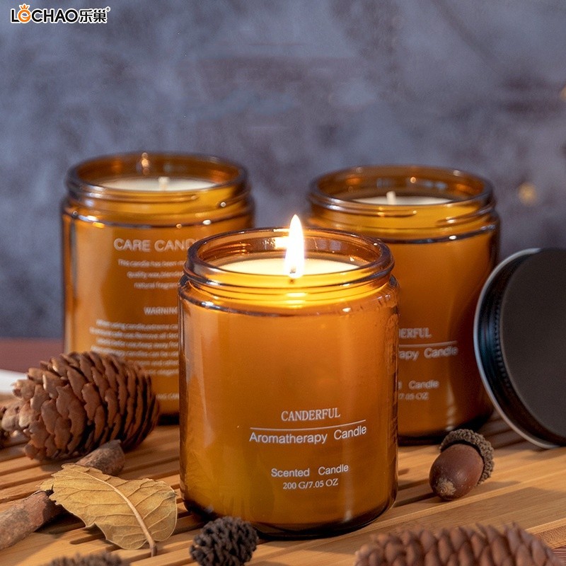 Aluminum Cover Glass Scented Candle