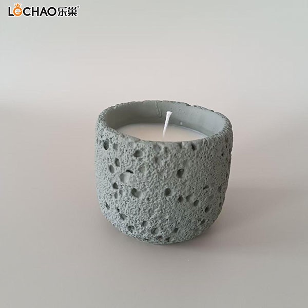 Nordic style cement cup scented candle