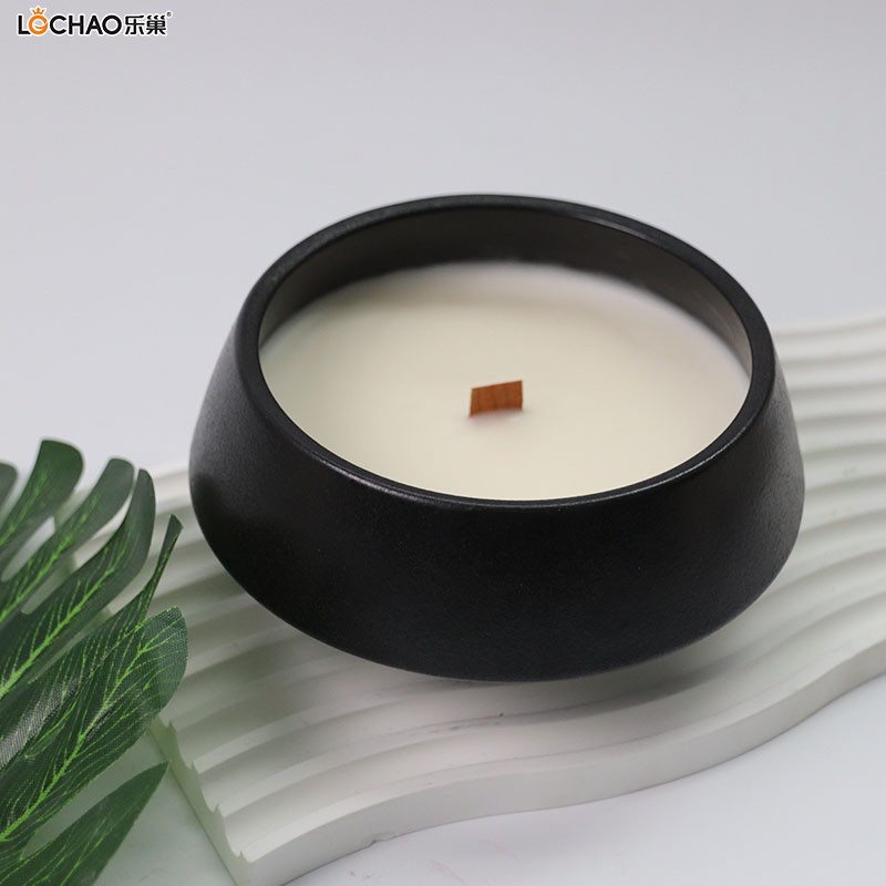 Large bowl porcelain jar scented candle