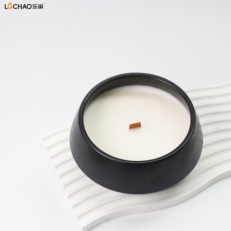 Large bowl porcelain jar scented candle