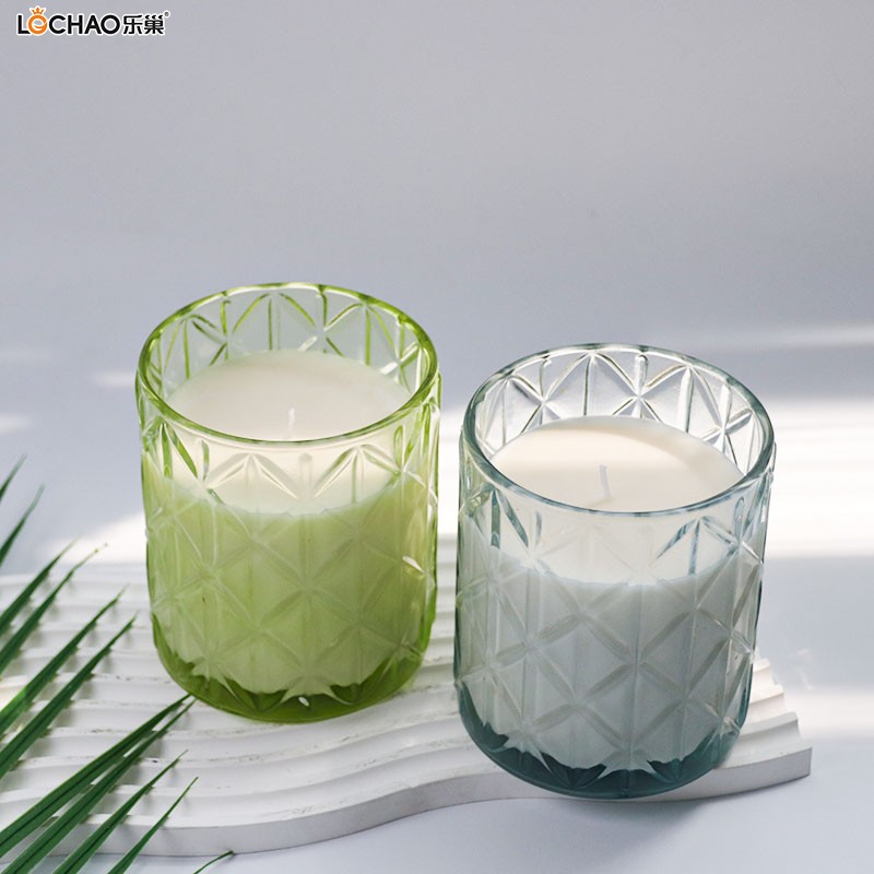 Large Glass Scented Candle
