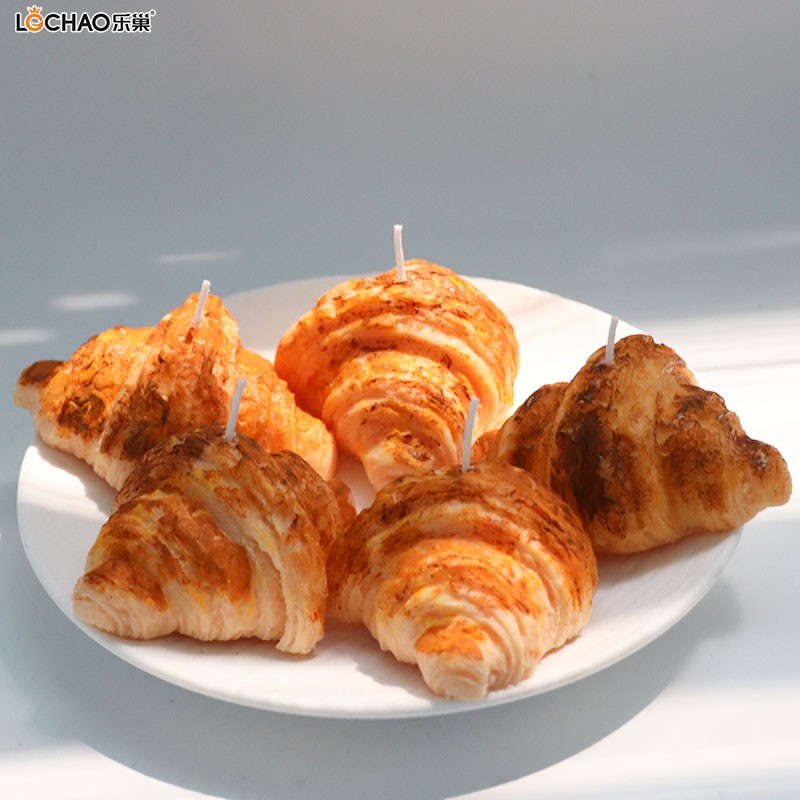 Unique Croissant-shaped scented candles