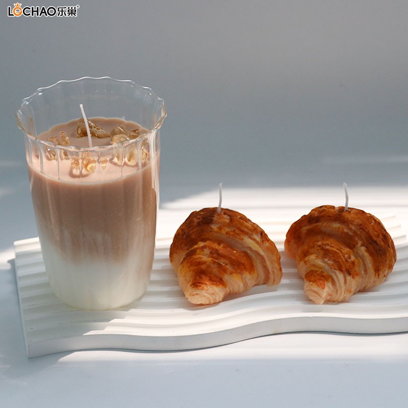 Unique Croissant-shaped scented candles