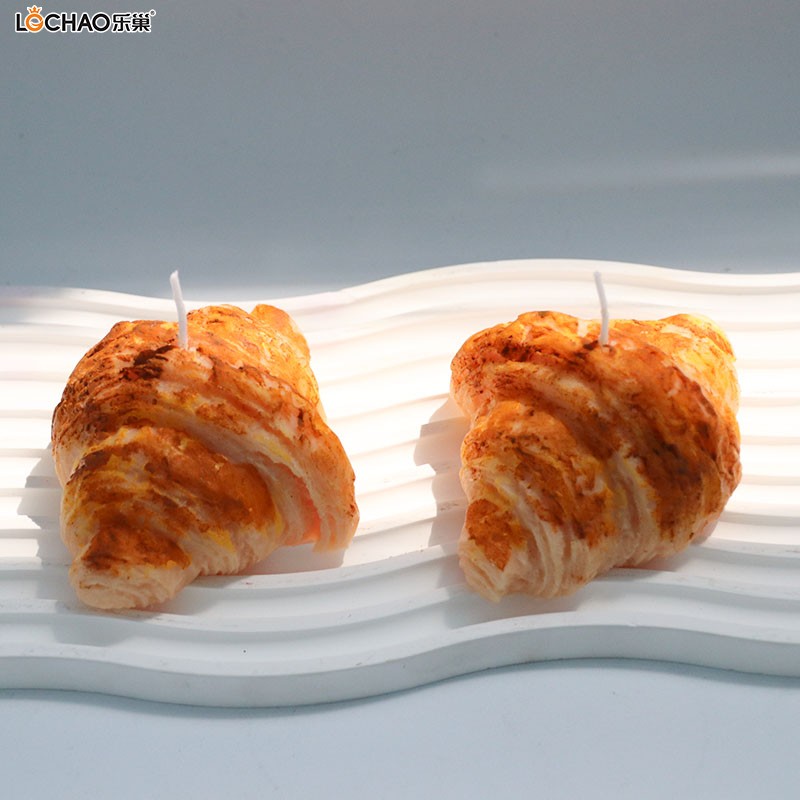 Unique Croissant-shaped scented candles