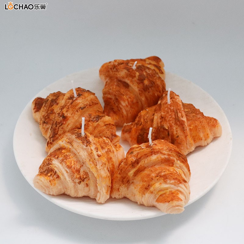 Unique Croissant-shaped scented candles