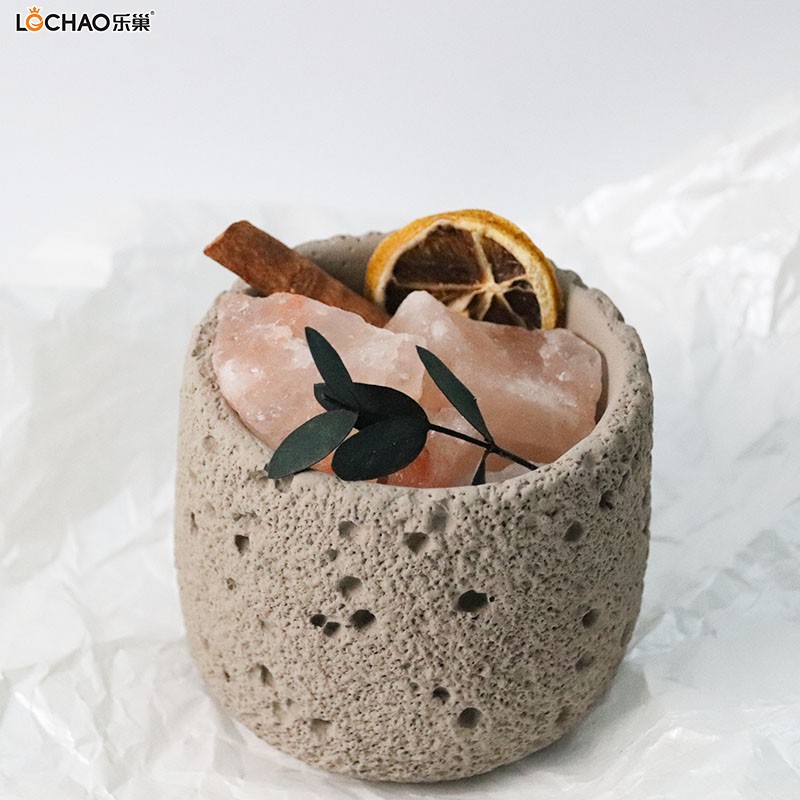 Fireless diffuser cement cup candle