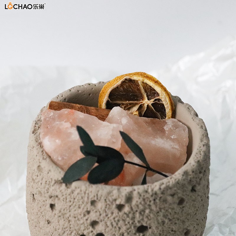 Fireless diffuser cement cup candle