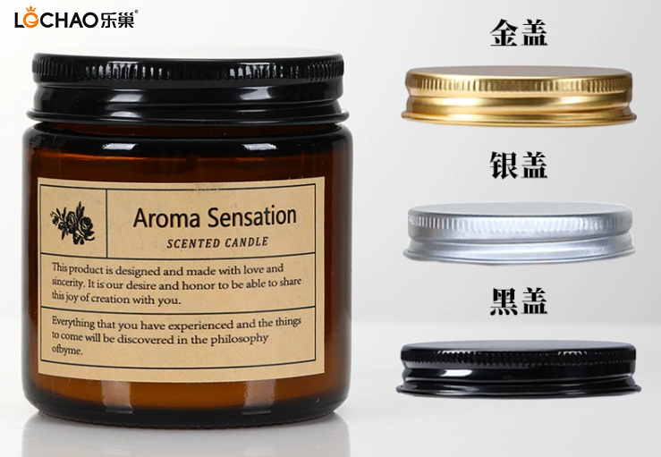 Brown cup soy wax scented candle