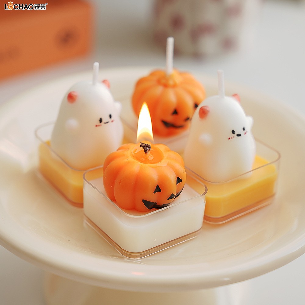 Halloween funny and diverse art candles