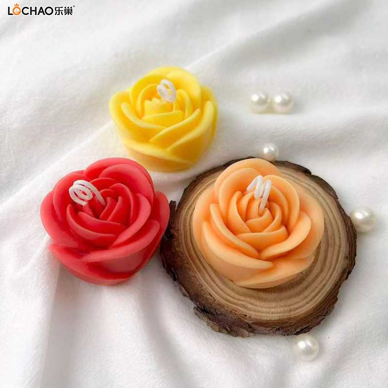 Large Rose Scented Candle