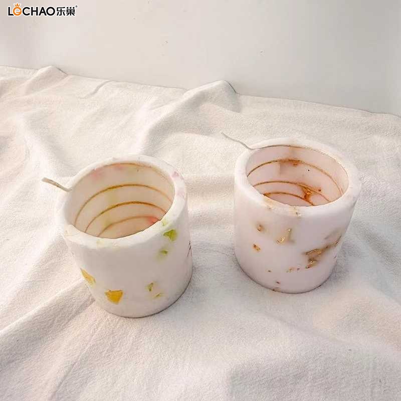 Square/cylindrical spiral burning scented candles