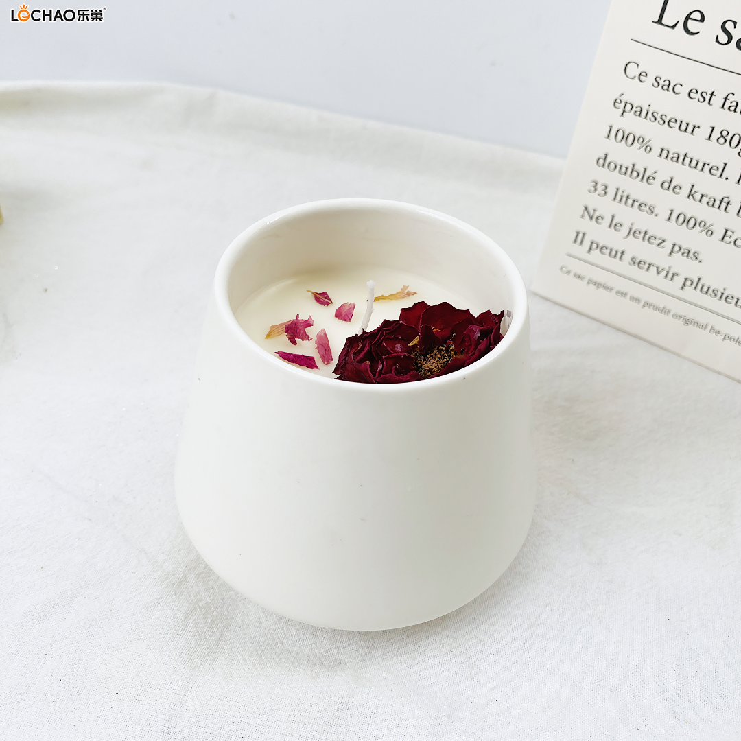 Ceramic Large-bellied Cup Scented Candle