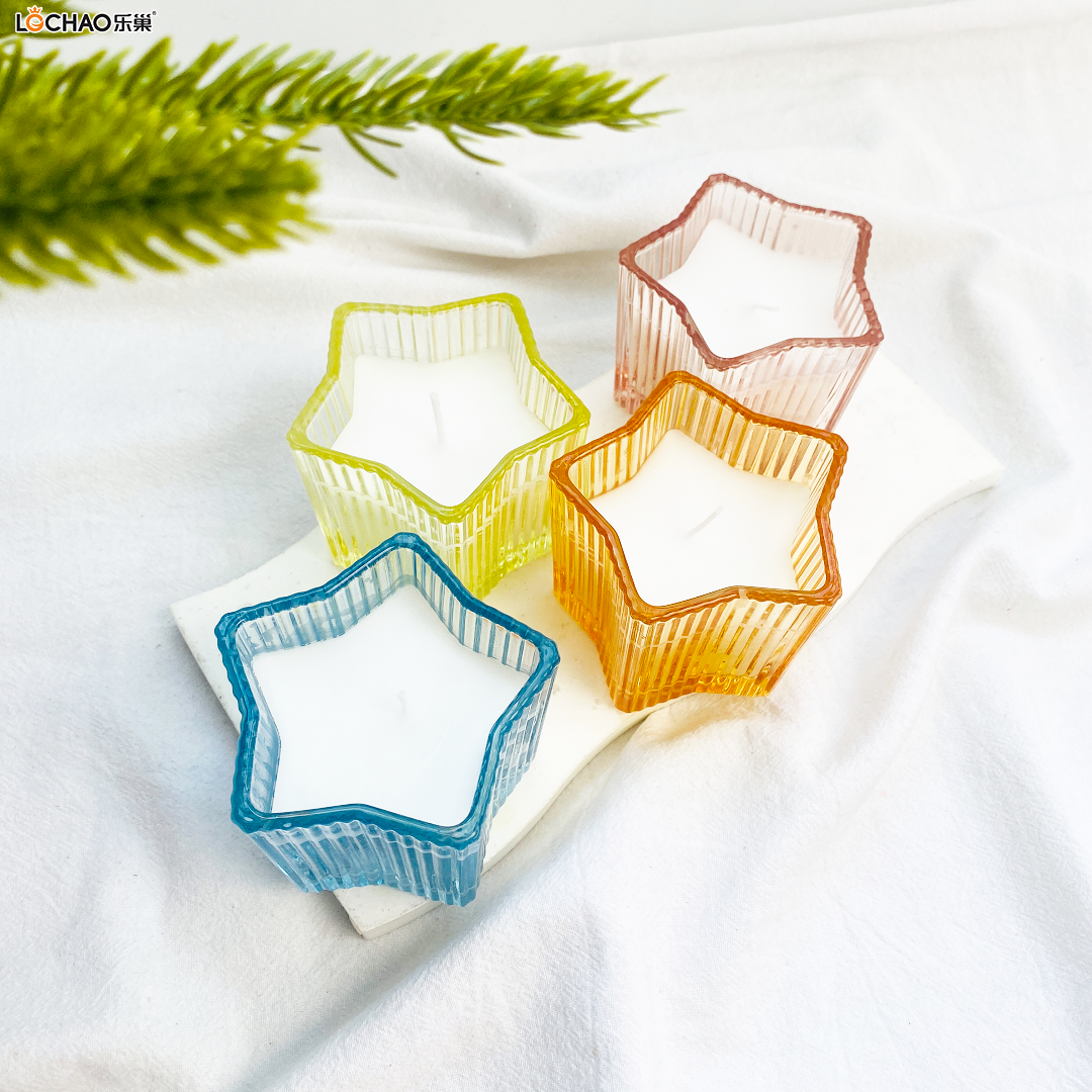 Five-pointed Star-shaped Glass Scented Candle