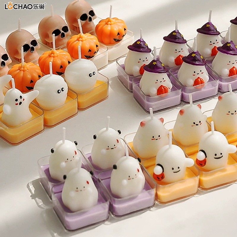 Halloween funny and diverse art candles